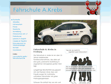 Tablet Screenshot of fahrschule-krebs-freiburg.de